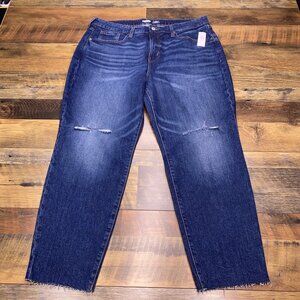 Old Navy OG Straight Jeans Womens 16 Petite High Rise Secret Slim Pockets New